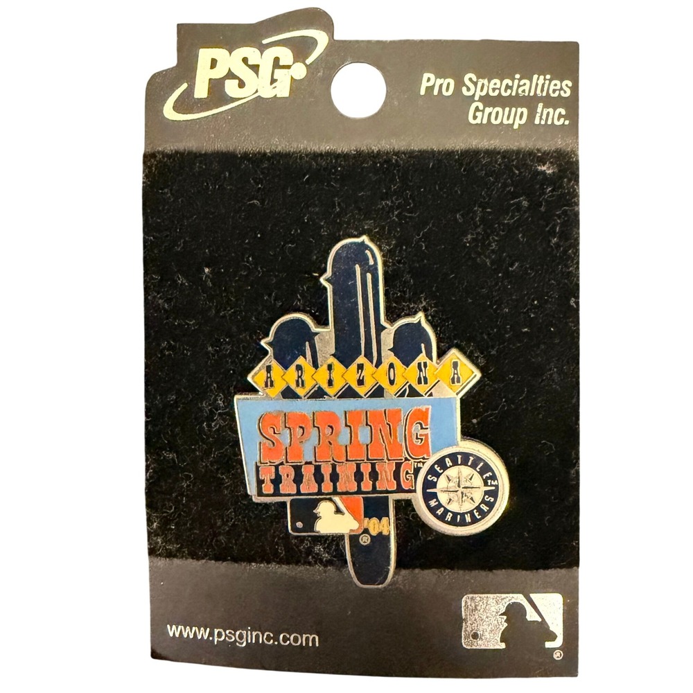 Seattle Mariners Arizona Spring Training 2004 MLB Enamel Pin PSG Vintage Cactus